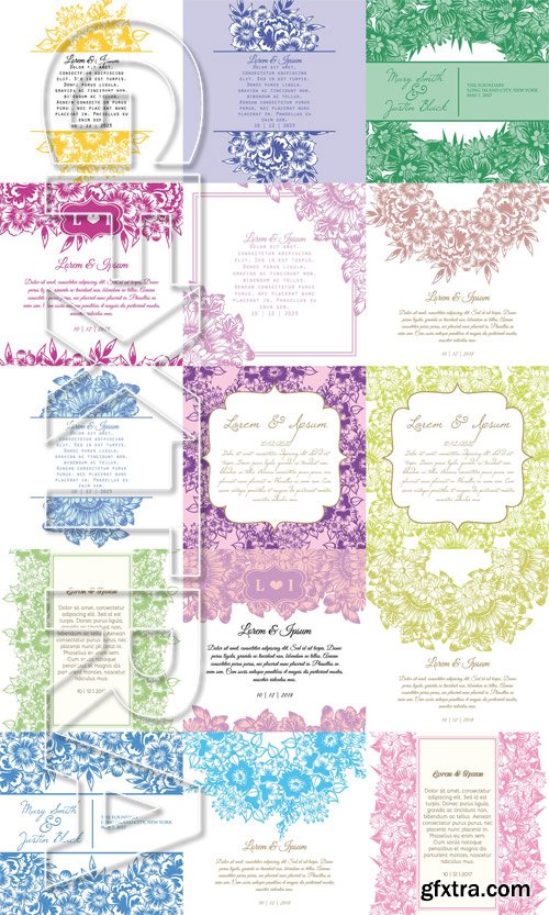 Shutterstock - Wedding invitation cards 2, 25xEps