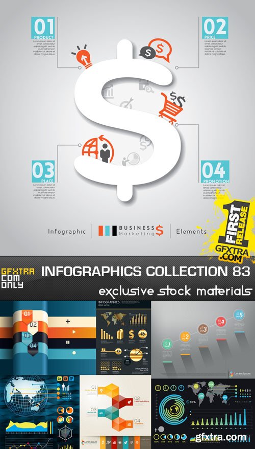 Collection of infographics vol.83, 25xEPS