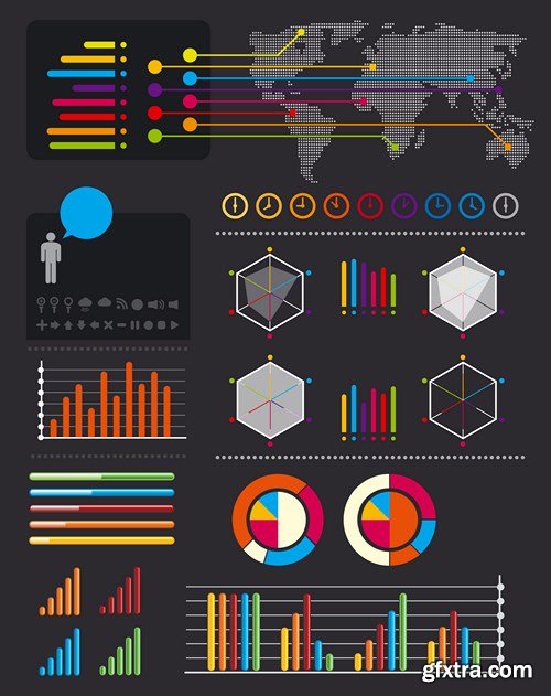 Collection of infographics vol.83, 25xEPS