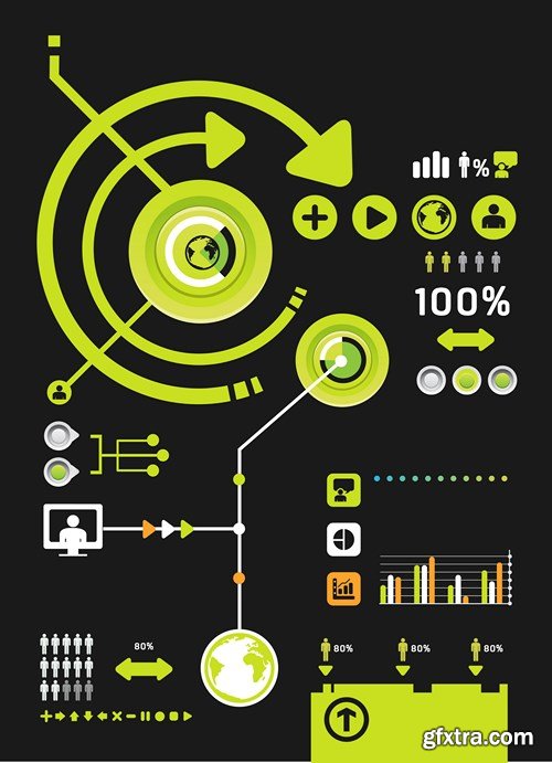 Collection of infographics vol.83, 25xEPS