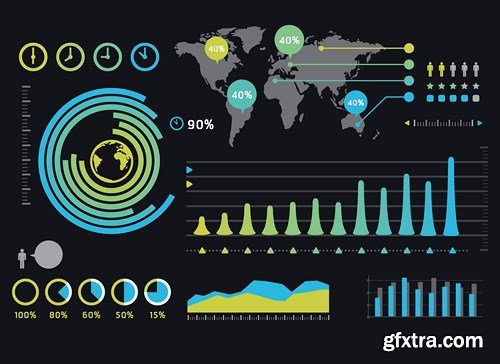 Collection of infographics vol.83, 25xEPS