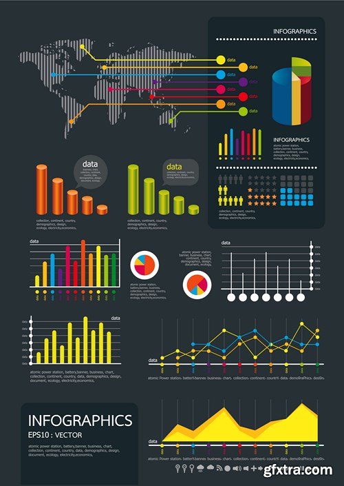 Collection of infographics vol.83, 25xEPS