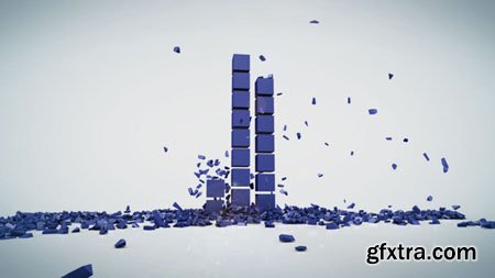 Videohive - Rising Cubes Logo Reveal 7161375