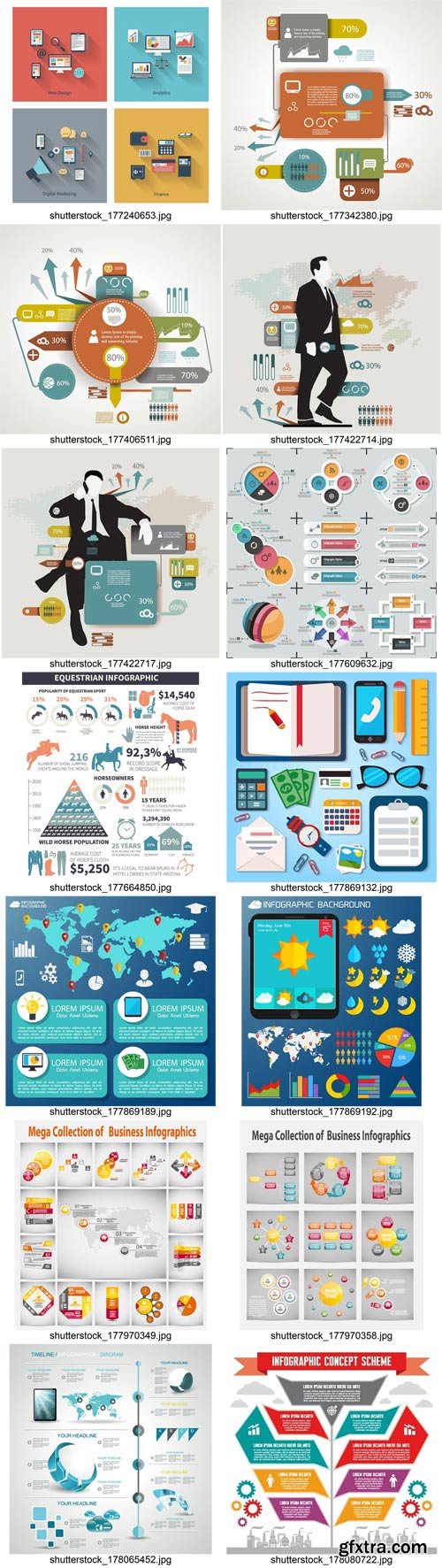 Shutterstock - Flat Business Infographic 2, 28xEps