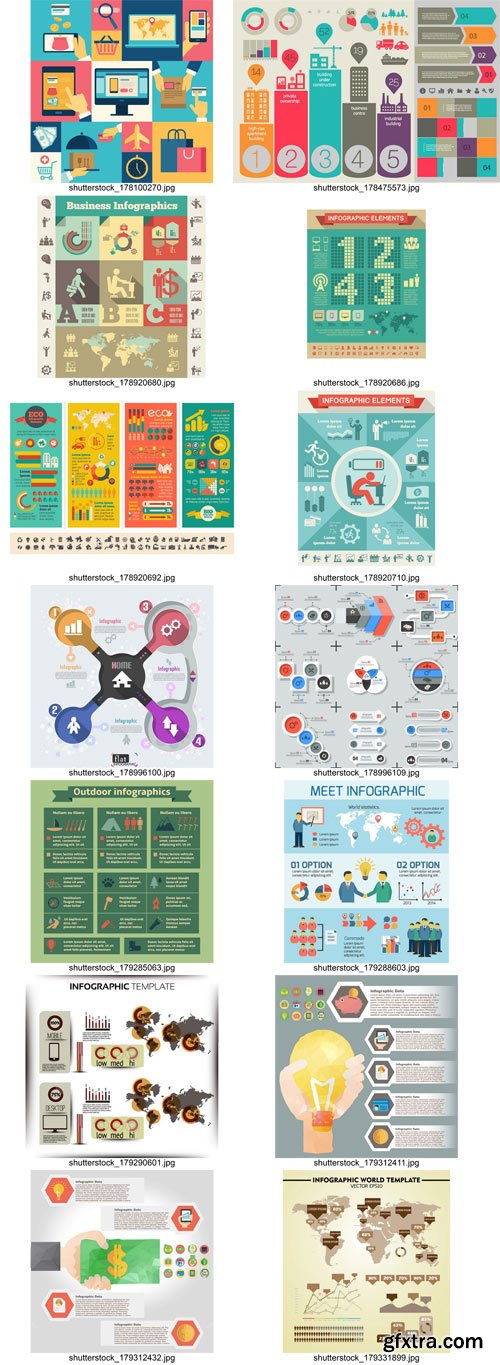 Shutterstock - Flat Business Infographic 2, 28xEps