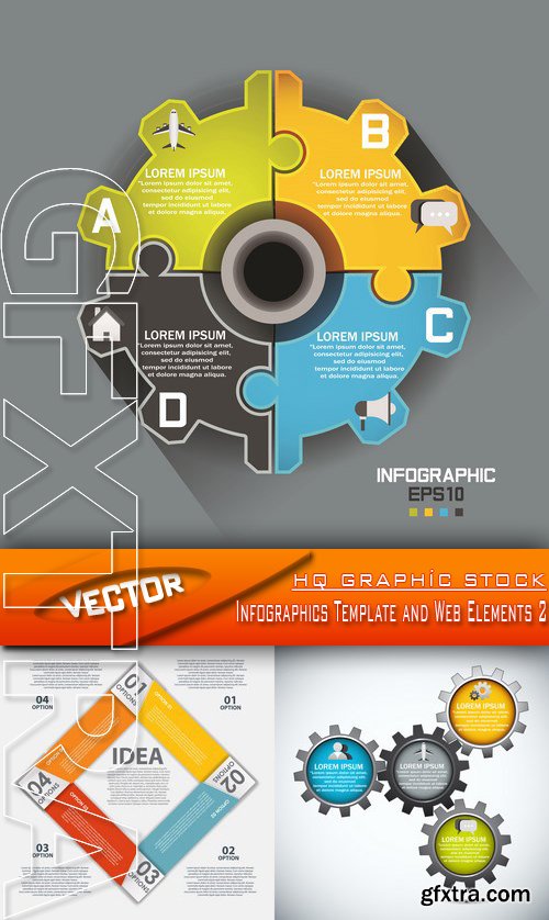 Stock Vector - Infographics Template and Web Elements 2