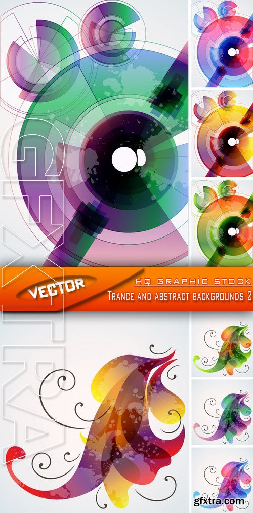 Stock Vector - Trance and abstract backgrounds 2