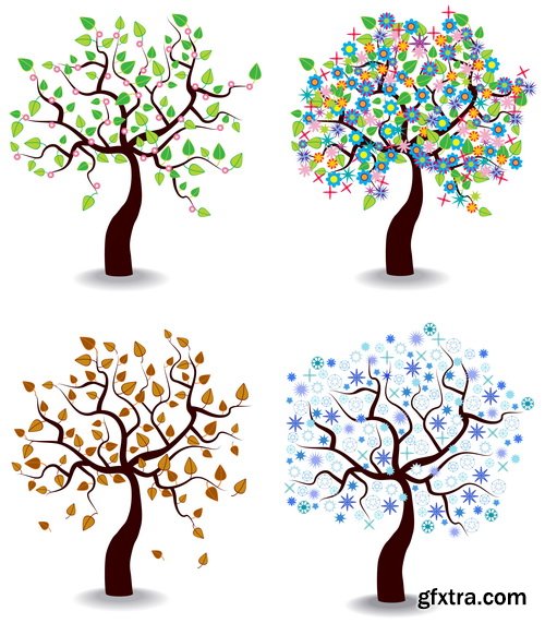 Amazing SS - Tree seamless pattern, 25xEPS