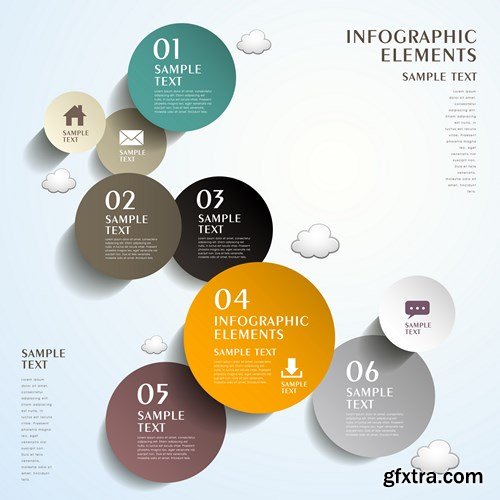 Collection of infographics vol.84, 25xEPS