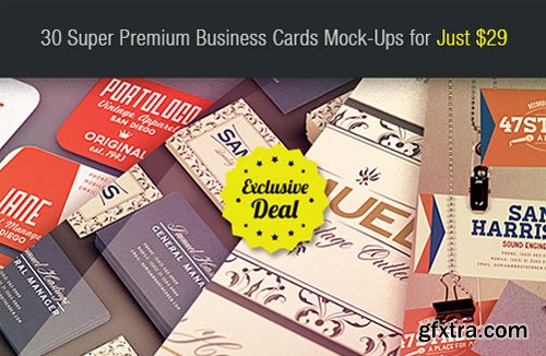 MockupZilla 1+ 2: The Super Premium Business Cards Collection for Just $49