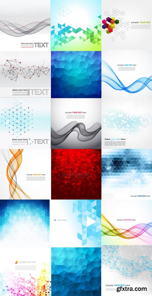 Collection of Vector Abstract Backgrounds Vol.84, 25xEPS