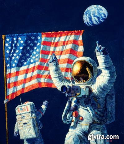 Alan Bean, Astronaut & Painter 197xJPG