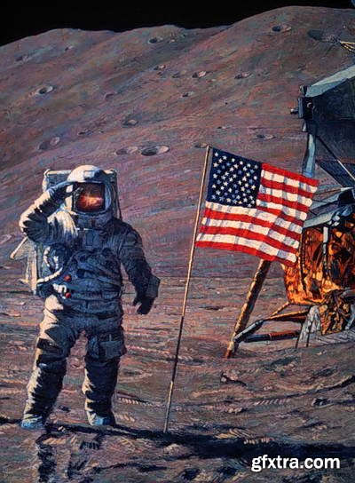 Alan Bean, Astronaut & Painter 197xJPG