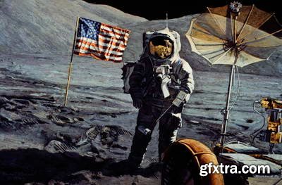 Alan Bean, Astronaut & Painter 197xJPG