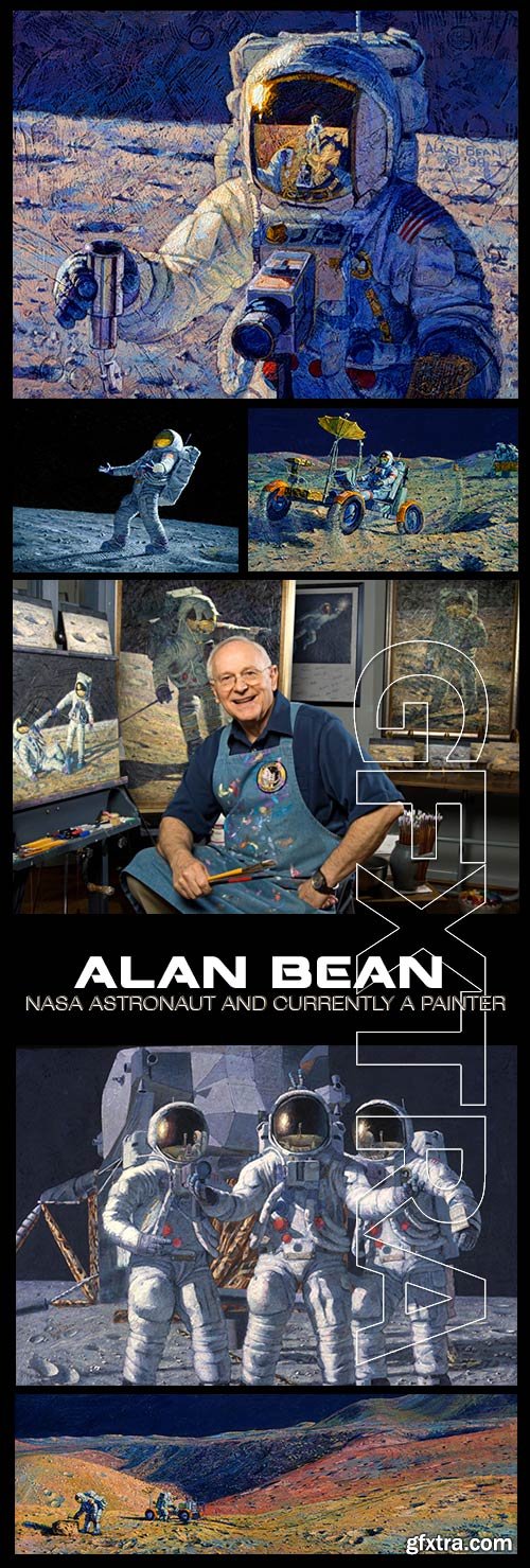 Alan Bean, Astronaut & Painter 197xJPG