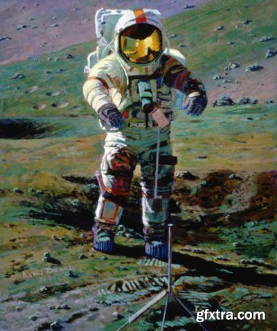 Alan Bean, Astronaut & Painter 197xJPG