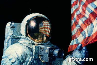 Alan Bean, Astronaut & Painter 197xJPG