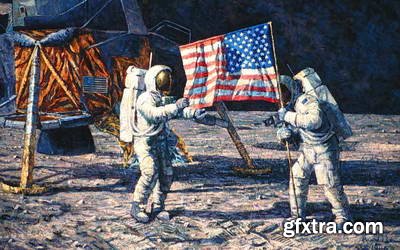 Alan Bean, Astronaut & Painter 197xJPG