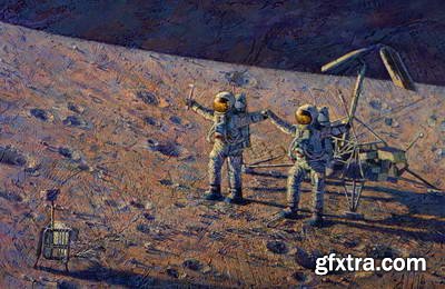 Alan Bean, Astronaut & Painter 197xJPG