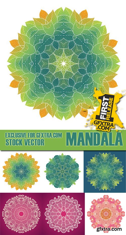 Stock Vectors - Mandala, 25xEps