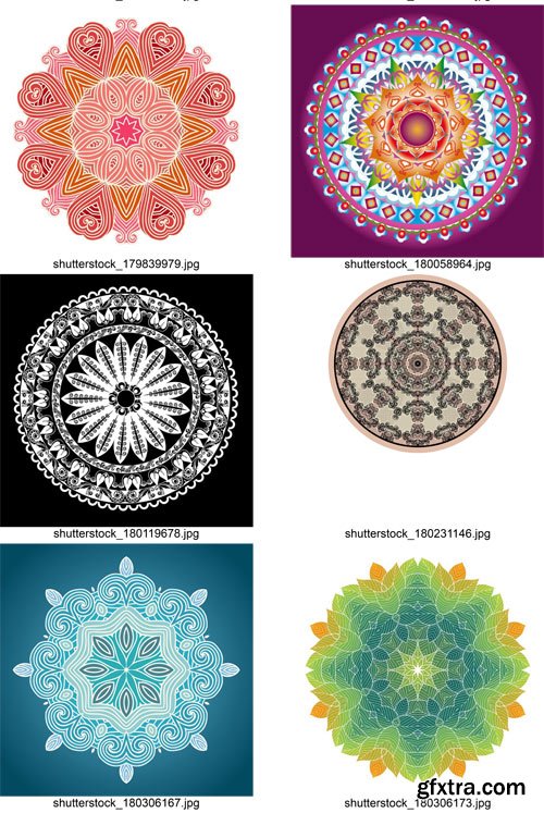 Stock Vectors - Mandala, 25xEps