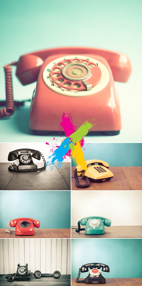 Stock Photo - Vintage Retro Phone