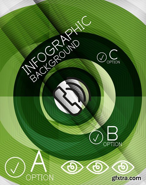 Abstract Backgrounds & Infographics Collection 3, 25xEPS