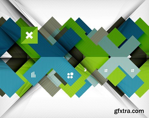 Abstract Backgrounds & Infographics Collection 3, 25xEPS