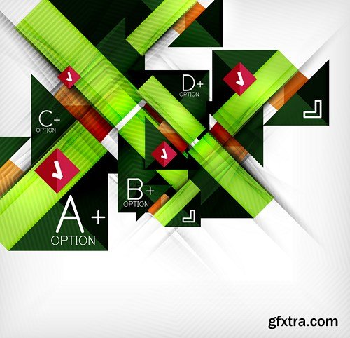 Abstract Backgrounds & Infographics Collection 3, 25xEPS