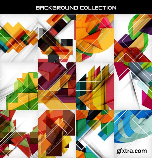 Abstract Backgrounds & Infographics Collection 3, 25xEPS