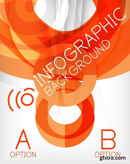 Abstract Backgrounds & Infographics Collection 3, 25xEPS