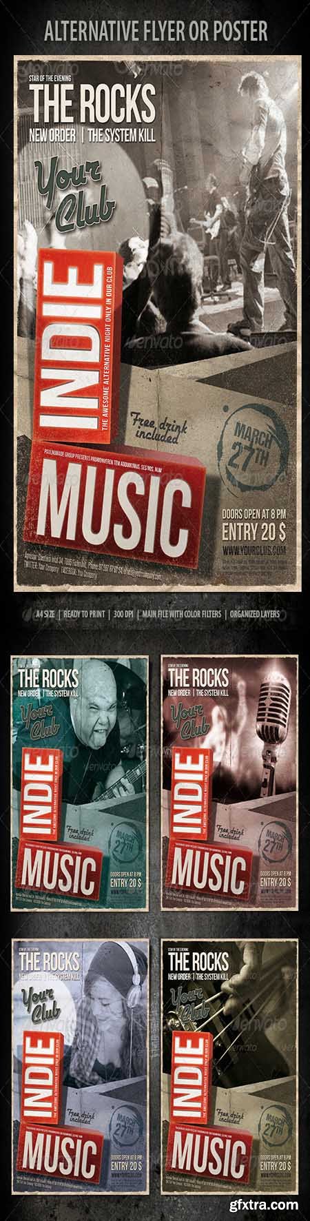 GraphicRiver - Indie Music Flyer