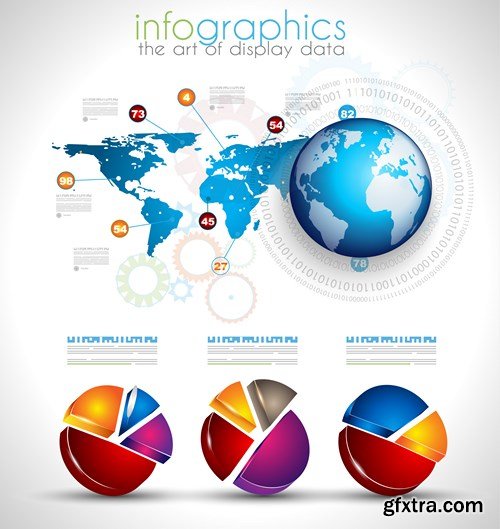 Collection of infographics vol.87, 25xEPS