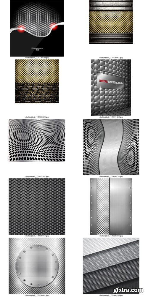 Stock Vectors - Metal background 2, 25xEps