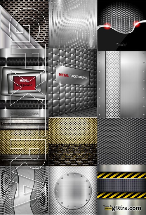 Stock Vectors - Metal background 2, 25xEps