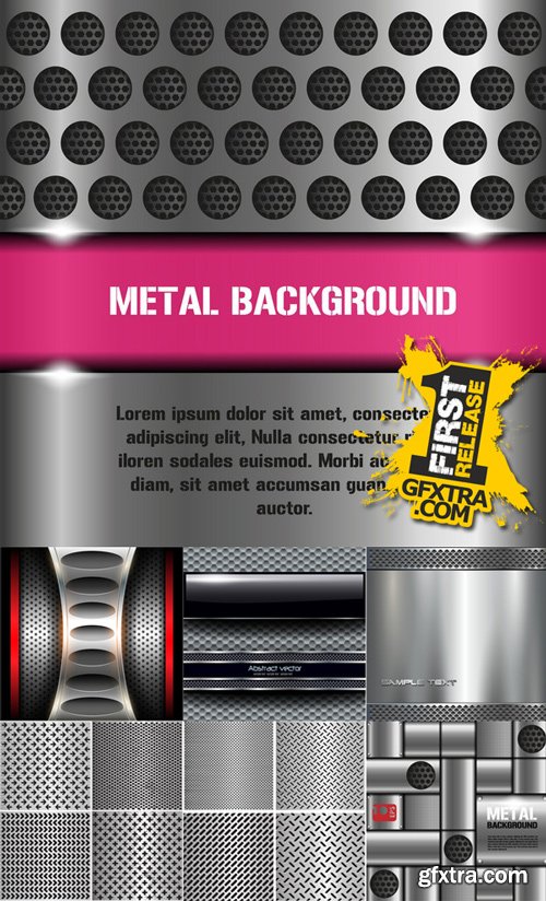 Stock Vectors - Metal background 2, 25xEps