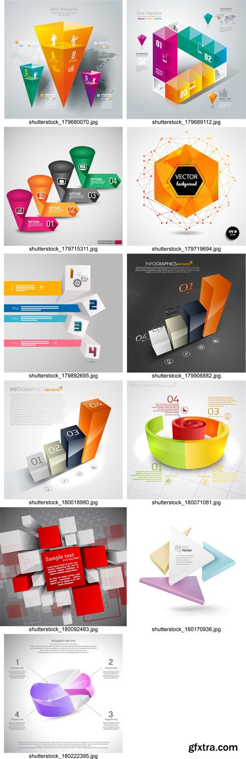 Stock Vectors - 3D infographic and illustration, 25xEps