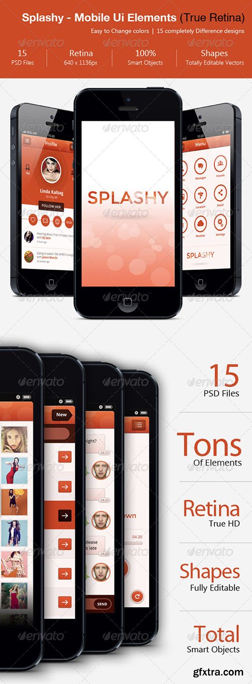 GraphicRiver Splashy - HD Mobile Ui Elements 4214833