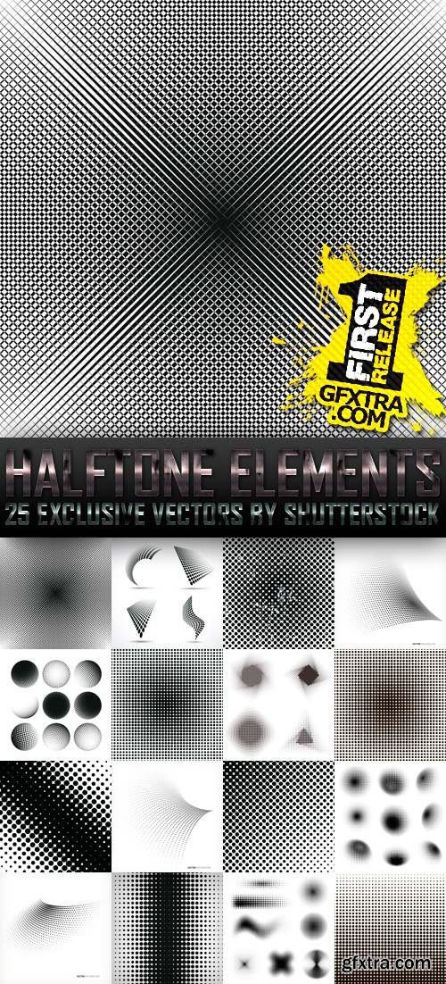 Amazing SS - Halftone Elements, 25xEPS