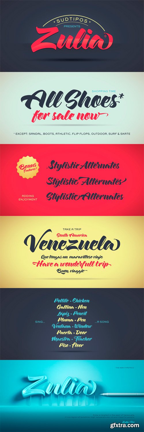 Zulia Pro Font for $59