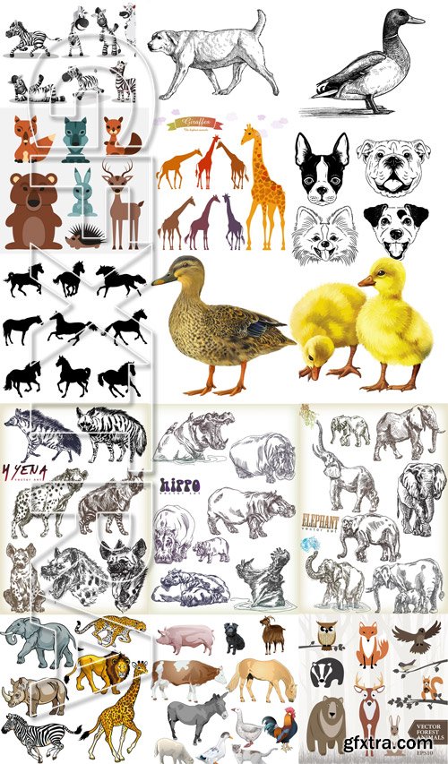 Stock Vectors - Animals, 38xEps!