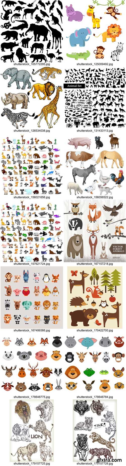 Stock Vectors - Animals, 38xEps!