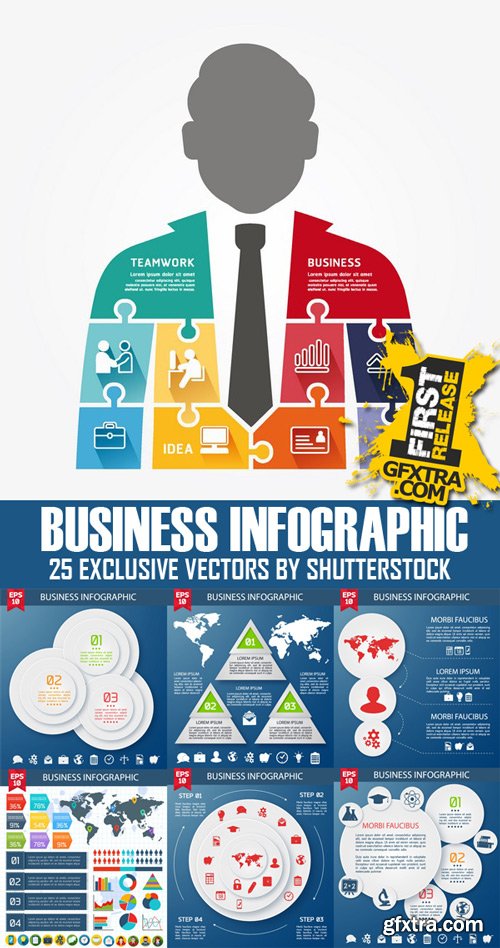 Shutterstock - Business Infographic, 25xEps