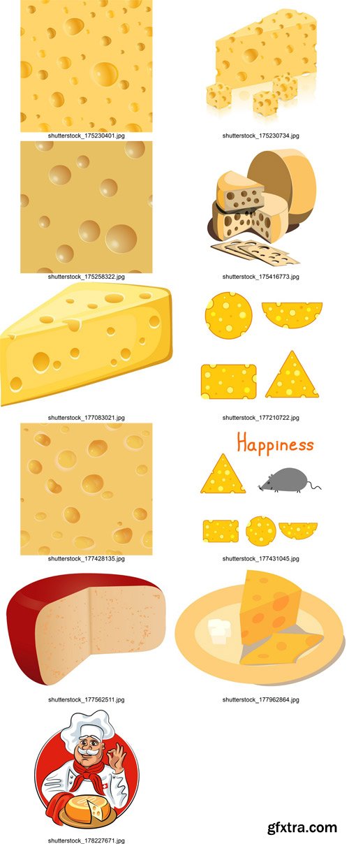 Shutterstock - Cheese, 25xEps