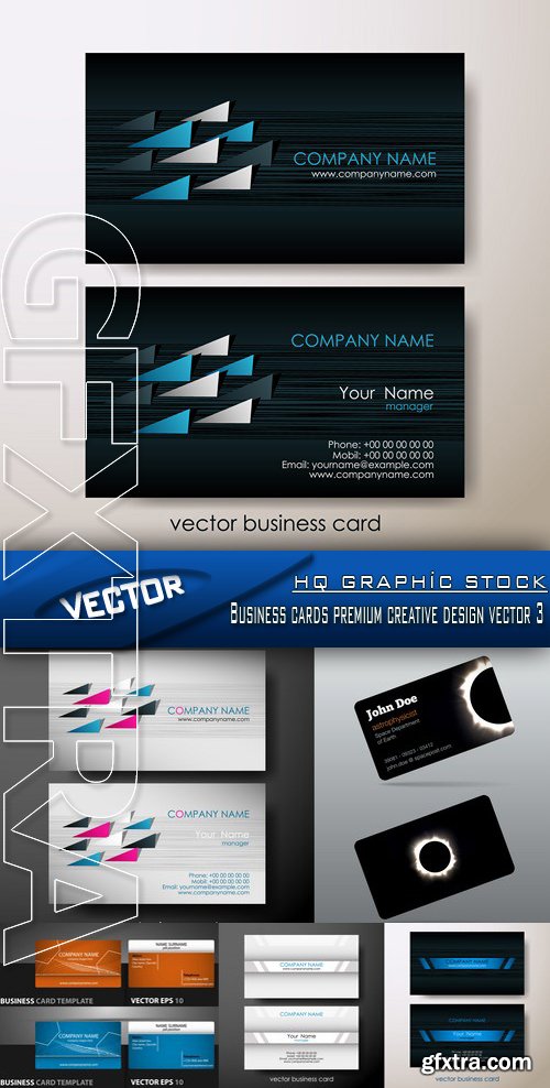 Stock Vector - Business cards premium creative design vector 3