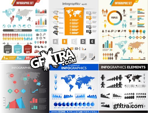 Stock Vectors - Mega Collection of Infographics element, 25xEps