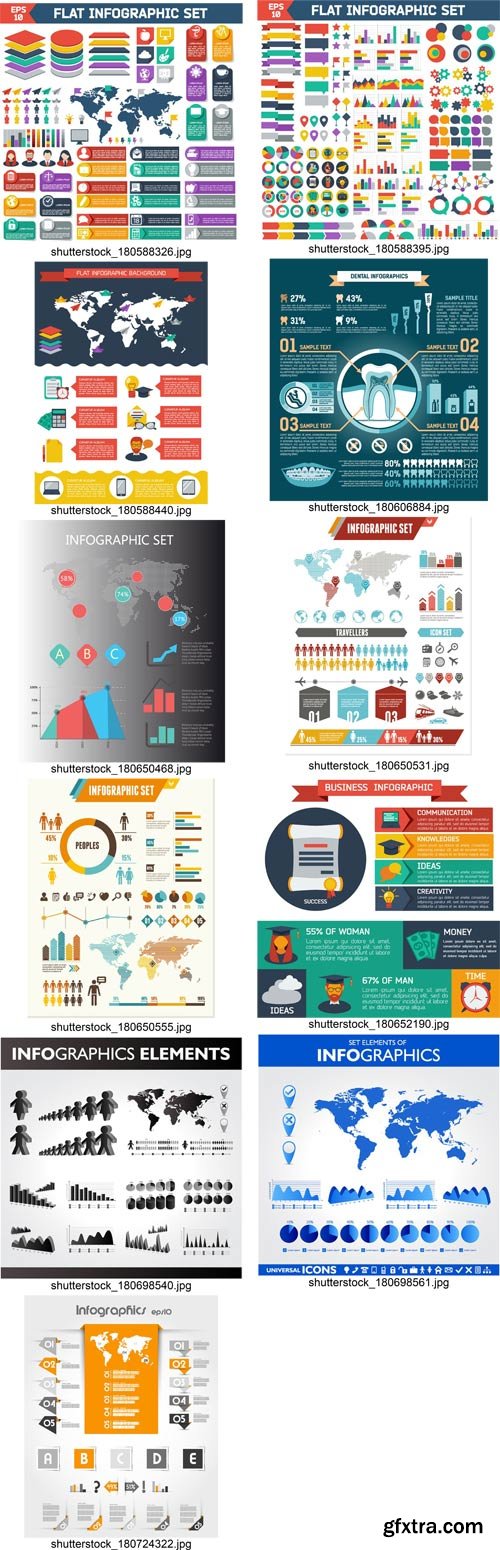 Stock Vectors - Mega Collection of Infographics element, 25xEps