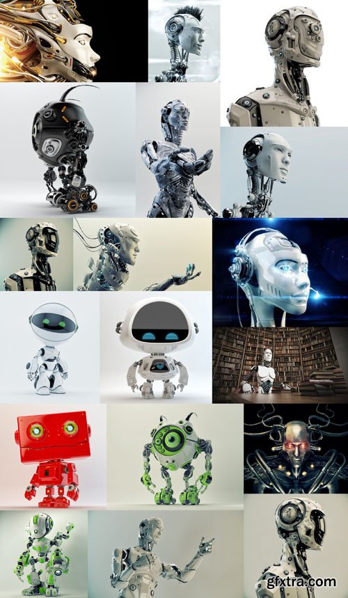 Robots and Cyborgs Collection, 25xUHQ JPEG