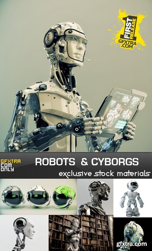 Robots and Cyborgs Collection, 25xUHQ JPEG