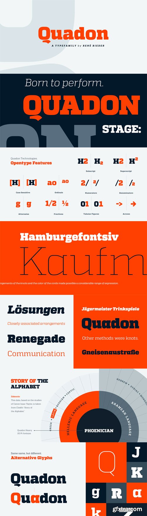 Quadon Font Family - 18 Fonts for $250